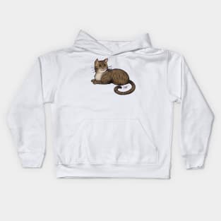 Cat - American Shorthair - Brown Tabby Kids Hoodie